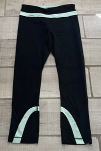 Lululemon Leggings 6, Run Inspire Crop II Logo Gym Yoga Black Fair - Bild 1 von 7