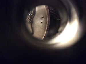 1962 RARE**No mint mark,roosevelt dime,90% Silver,2 bubble holes,errror - Picture 1 of 4