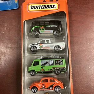 Matchbox Storm Trackers 5 pack gift set VW Bus VW Beetle Bug, Ford F-150, cars - Picture 1 of 4