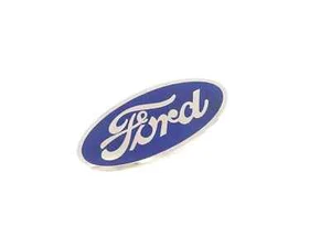 DISTINTIVO EMBLEMA MONOGRAMMA PER AUTO FORD D'EPOCA IN BLU (METALLO) #V371-8 - Foto 1 di 5