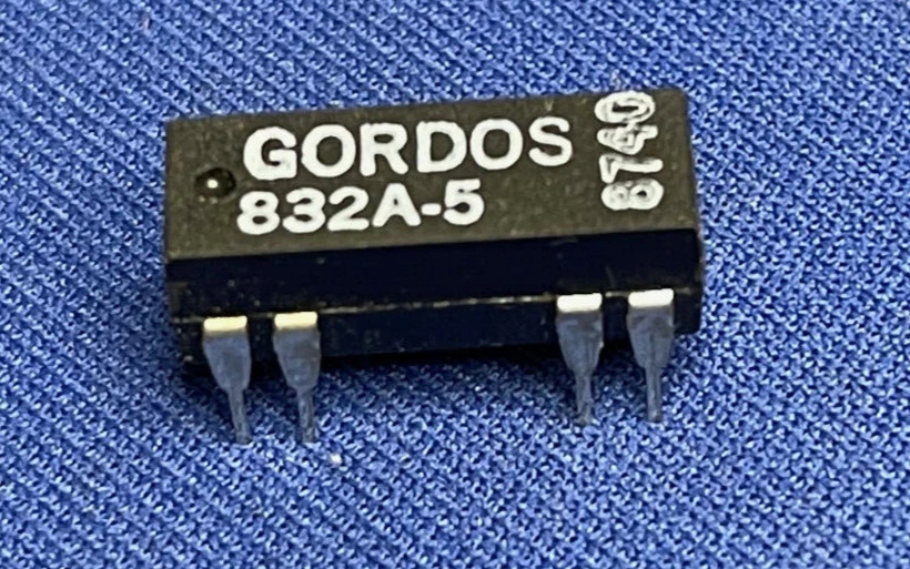 832A-5 GORDOS REED RELAY PC BOARD MOUNT 4-PIN  VINTAGE RARE LAST ONES QTY-1 - Image 1 of 1