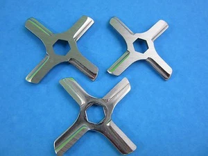 3 HEX Center hole Meat Grinder knife for Moulinex and others - Picture 1 of 3