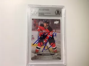 Adam Henrique Signed UD Upper Deck Young Guns Card RC Beckett BAS BGS b - Picture 1 of 2