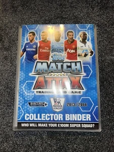 13/14 Topps Match Attax Premier League Trading Card Binder With 243 Cards - Picture 1 of 5