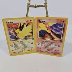 Zapdos and Moltres - 23 and 21 Black Star Promo - Regular LP - Picture 1 of 5