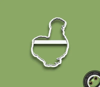 Cortador de galletas con forma de pollo Silkie Foto 1 de 3