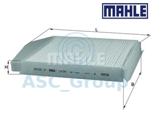 Originale MAHLE Ricambio Interno Aria Abitacolo Filtro Antipolline La 54/1 LA54 - Foto 1 di 1