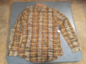 St. John's Bay Men's S Long Sleeve Multicolored Button Down Plaid Shirt NWT $44 - Picture 1 of 6