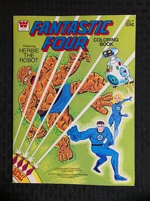Libro para colorear Fantastic Four 1979 FVF 7,0 sin color/con Herbie The Robot Foto 1 de 3