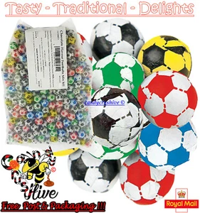 100 New Milk Chocolate Footballs Wholesale Pick N Mix Retro Sweets Candy Favours - Picture 1 of 1