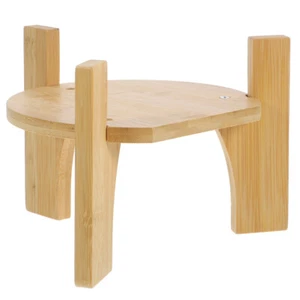 Beverage Dispenser Stand Bamboo Drink Dispenser Holder Rack Water Dispenser Base - Picture 1 of 12