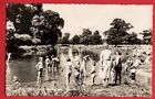 HERTFORDSHIRE    WATFORD CASSIOBURY PARK  CHILDREN BATHING IN RIVER.  RP pu 1958