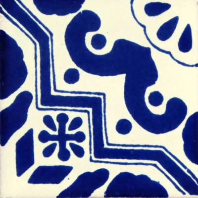 Mexican Tile Folk Art Handmade Talavera Backsplash Handpainted Mosaic # C160 - Image 1 of 2