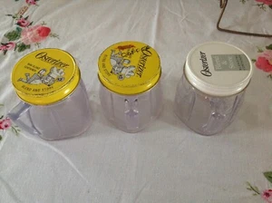 3 VTG OSTERIZER MINI-BLEND CONTAINER 8 oz. BLEND & STORE Jars Oster kitchen  - Picture 1 of 2