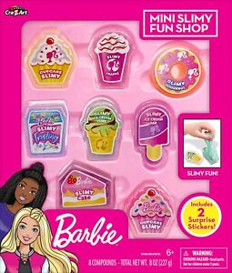 Cra-Z-Art 34059 Barbie Mini Slimy Fun Shop 8 Food Themed containers with Two Sur