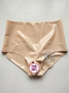 845 Haut Latex Höschen mit Vagina Kondom After Kondom Damen Latex 0,4mm - Bild 1 von 2