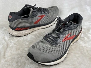 Brooks Adrenaline GTS 20 Running Shoes Mens Sz 14 D 1103071 Gray Red White - Picture 1 of 7