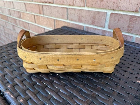 Longaberger Lavender Booking Basket 1994 ONLY Dimensions 8 1/8”x 4 1/8” x 2 1/8” Cover
