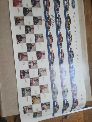 FORD - THE FASTEST OVAL IN RACING - 40TH THUNDERBIRD ANNIVERSARY POSTER - Image 1 of 4