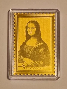 Leonardo da Vinci, Goldbarren, La Gioconda, 1/200 oz, 999 Gold. - Bild 1 von 2
