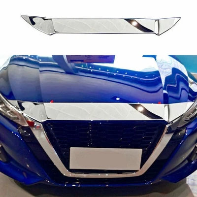 For Nissan Altima 2019-2022 Chrome steel Hood Bonnet Grille Molding Strip Trim Foto 1 de 4