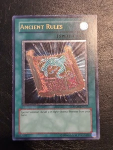 Yu-Gi-Oh! ULTIMATE RARE HOLO CARD ANCIENT RULES STON-EN037 LP - Bild 1 von 6
