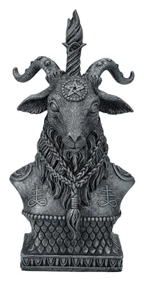Estatua Busto Baphomet Cabra Sabática 8" Guardián del Reino Místico Estatuilla Foto 1 de 4