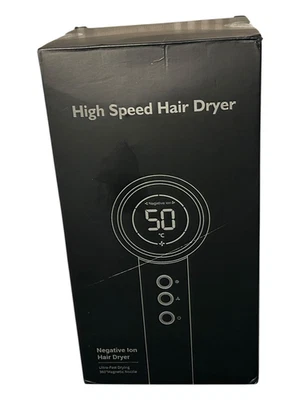 Secador de cabelo de alta velocidade, 1600w - Tecnologia de íons negativos - Cabo giratório 360 - Imagem 1 de 4