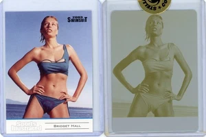 BRIDGET HALL 2003 SPORT ILLUSTRIERT SI BADEANZUG (GELB) DRUCKPLATTE 1/1!! - Bild 1 von 2