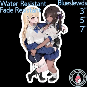 Goddess of Victory Nikke Naga&Tia 3" / 5" / 7" Lewd Anime Laptop Bottle Sticker - Picture 1 of 1