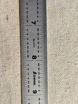 Regla Shinwa 18", Acero Inoxidable, Endurecida, Nº3101D, Hecha en Japón Foto 1 de 3