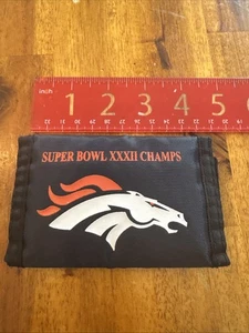 1998 Denver Bronco Tri Fold Wallet Nylon Geldbörse Super Bowl 32 1998 EUC - Bild 1 von 13
