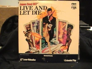 LIVE AND LET DIE James Bond 007 Laserdisc LD 1974 Roger Moore Kotto Seymour Boat - Picture 1 of 21