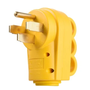 50Amp 125V RV Replacement Male Plug Electrical Cord End Connector Receptacle RV - Picture 1 of 12