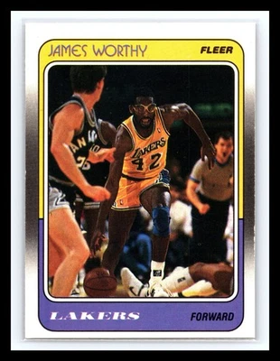 💥 1988-89 Fleer - James Worthy #70 Lakers HOF - Image 1 of 2