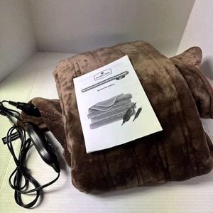 Heated Travel Blanket 12v Brown Members Mark - Picture 1 of 1