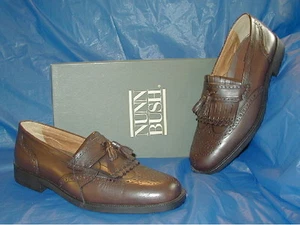 NUNN BUSH...WING TIP.........SLIP ON...BROWN.....91/2 M - Picture 1 of 1