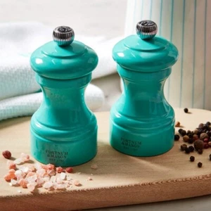 Fortnum Mason x Peugeot Salt & Pepper Grinders Mills- Eau De Nil NWT - Picture 1 of 3