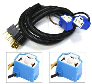 Cable de Extensión Cerámica A 9003 HB2 H4 Dos Arnés Cabeza Luz Hembra Macho Enchufe Ajuste - Imagen 1 de 6