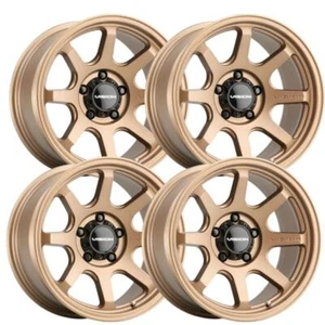 (Set-4) Vision Offroad 351 Flow 16x8 5x5 5x127 0mm Bronze Wheels Rims 16 inch - Picture 1 of 1