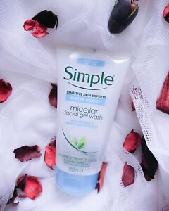 Simple Water Boost Micellar Gel Wash For Sensitive Skin 150ml & Gel Cream 50ml