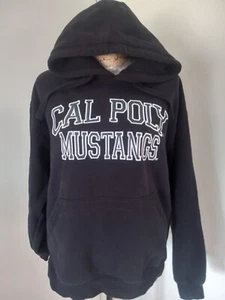 Cal Poly Mustangs Hoodie Medium Black Pullover Sweatshirt - Picture 1 of 4