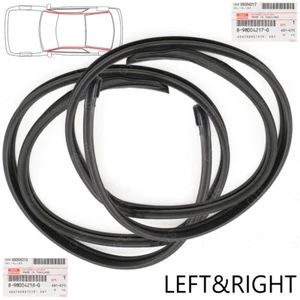 Fits Isuzu D-Max 2003 08 10 Left+Right Drip Roof Rail Weatherstrip Rubber Seals - Bild 1 von 9