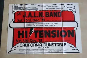 THE J.A.L.N. BAND / HI TENSION Original 1978 gig poster California Ballroom Duns - Picture 1 of 5