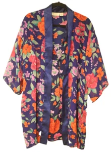 Vintage Victoria's Secret Women's Size S Nightgown & Robe Set Floral Gold Label - Picture 1 of 12