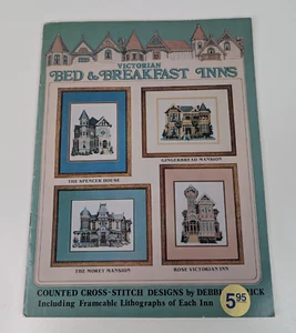 Folleto de punto de cruz victoriano Bed & Breakfast Posadas 4 gráficos casas de California - Imagen 1 de 12