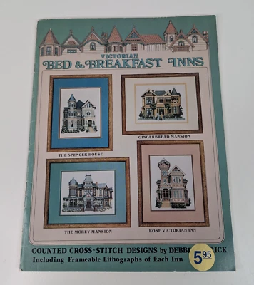 Victorian Bed & Breakfast Inns Cross Stitch Leaflet 4 Charts California Houses - Image 1 of 4