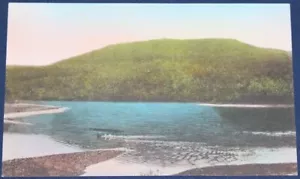 Wachusett Lake & Mt. Wachusett, Princeton, MA Postcard - Handcolored - Picture 1 of 2