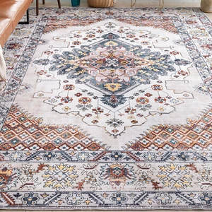 Deal Extra Large Rug Ivory Gold Soft Blossom Persian Lounges Carpet 240x340cm - Picture 1 of 11