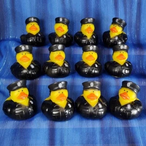 One dozen Law Enforcement Police Rubber Ducks Birthday Party NEW - Imagen 1 de 2